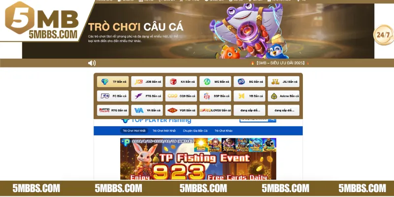Khám phá chi tiết sảnh cược bắn cá tiên tại 5MB online